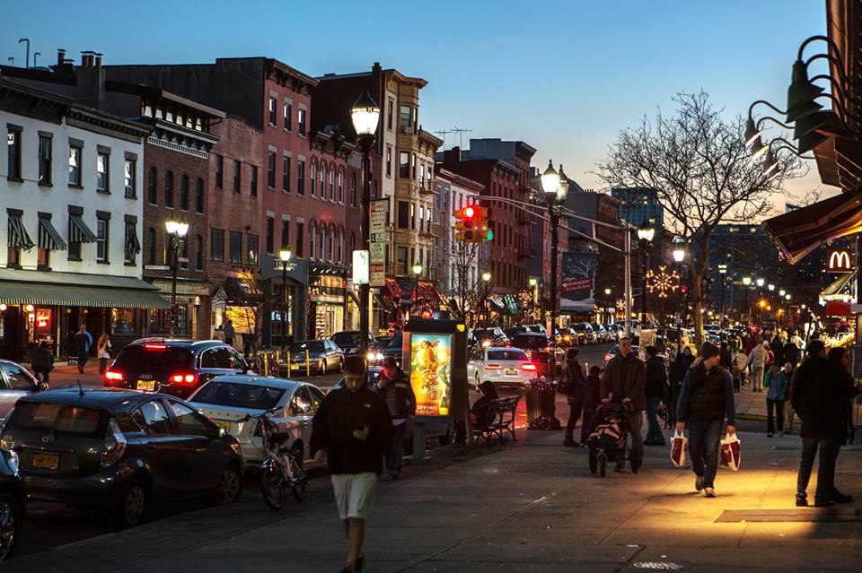 Hoboken at night